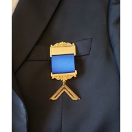 Master gold plated Jewel For Masonic Collar Regalia Freemasonry