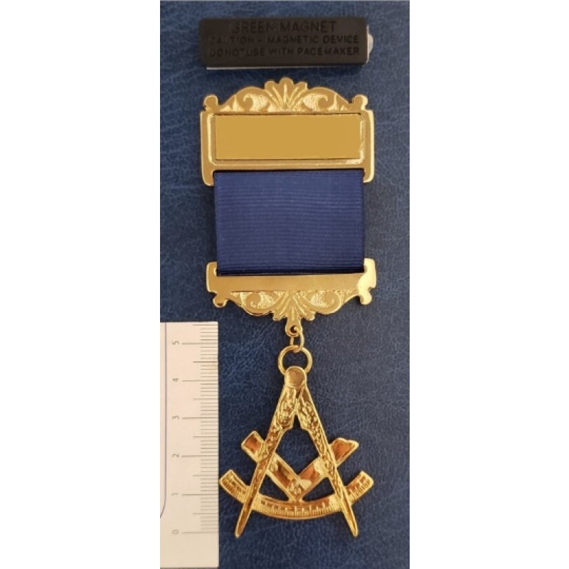 Past Master gold plated Jewel For Masonic Collar Regalia Freemasonry