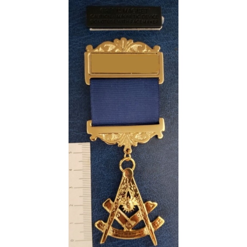 Master gold plated Jewel For Masonic Collar Regalia Freemasonry